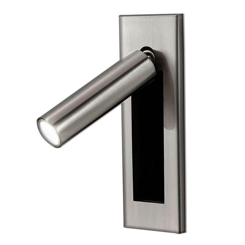 Arisha Modern Rotatable Bedside Sconce, Cylindrical/Square